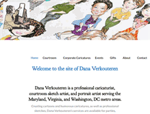 Tablet Screenshot of caricature-dc.com